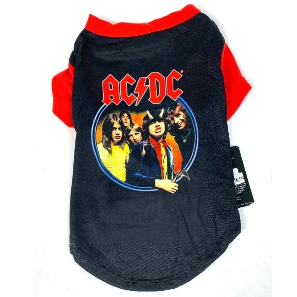 AC/DC "Highway to Hell" Pet T-Shirt, size 14", NWT